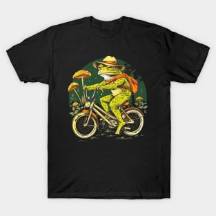 Funny Frog On A Bike T-Shirt